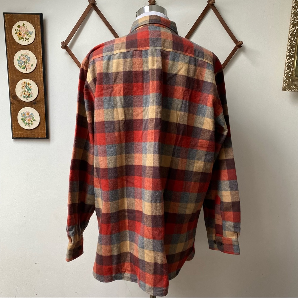 NWT LL Bean Chamois Plaid Flannel Shirt - Picture 9 of 14